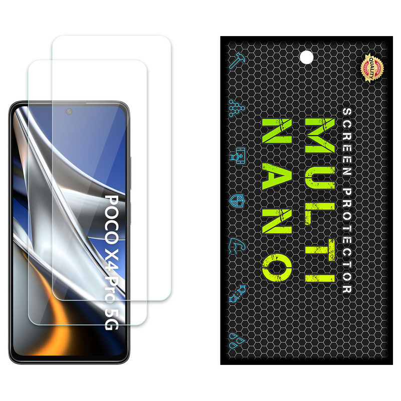 محافظ صفحه نمایش مولتی نانو مدل X-S2N مناسب برای گوشی موبایل شیائومی Poco X4 Pro 5G بسته دو عددی | کالا برتری