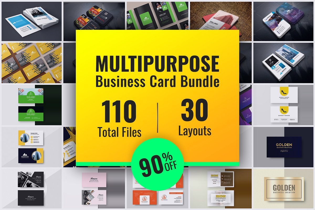 دانلود 30 Multipurpose Business Card Bundle – پکیج کارت ویزیت