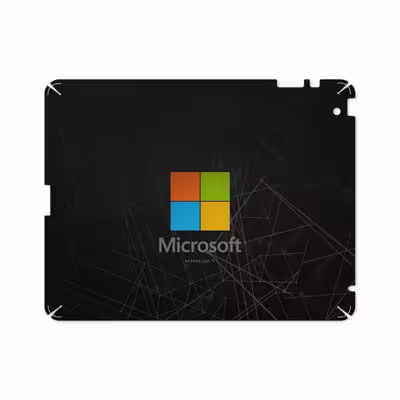 برچسب پوششی ماهوت مدل Microsoft-Logo مناسب برای تبلت اپل iPad 2 2011 A1395