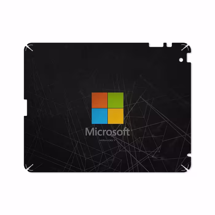 برچسب پوششی ماهوت مدل Microsoft-Logo مناسب برای تبلت اپل iPad 2 2011 A1395