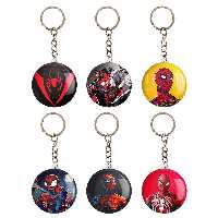 جاکلیدی خندالو مدل مرد عنکبوتی کد 600A مجموعه 6 عددی