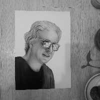 طراحی چهره له صورت حرفه ای با تکنیک کنته و زغال 