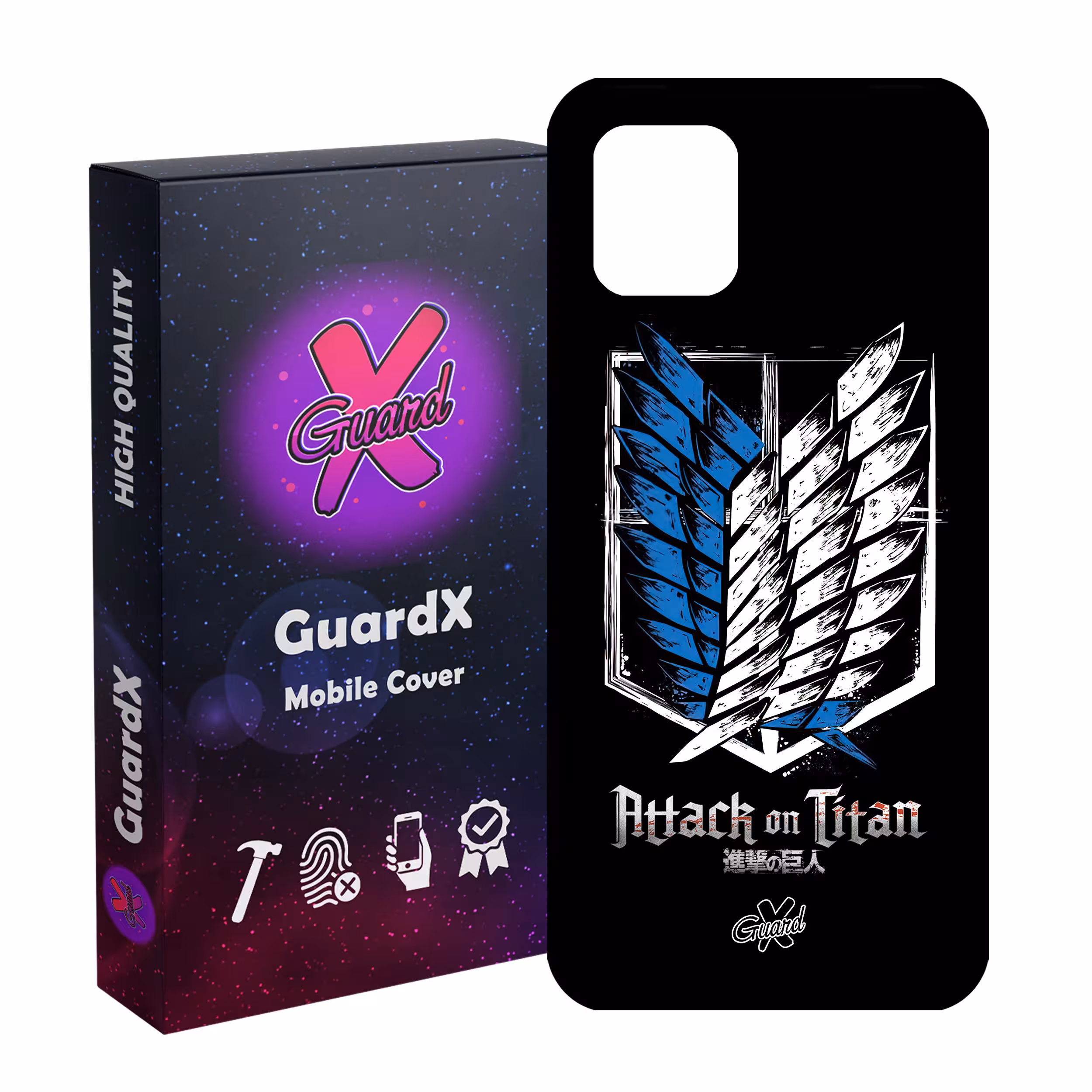 کاور گارد ایکس طرح Attack on Titan Anime مدل Glass10448 مناسب برای گوشی موبایل سامسونگ Galaxy Note 10 Lite / A81