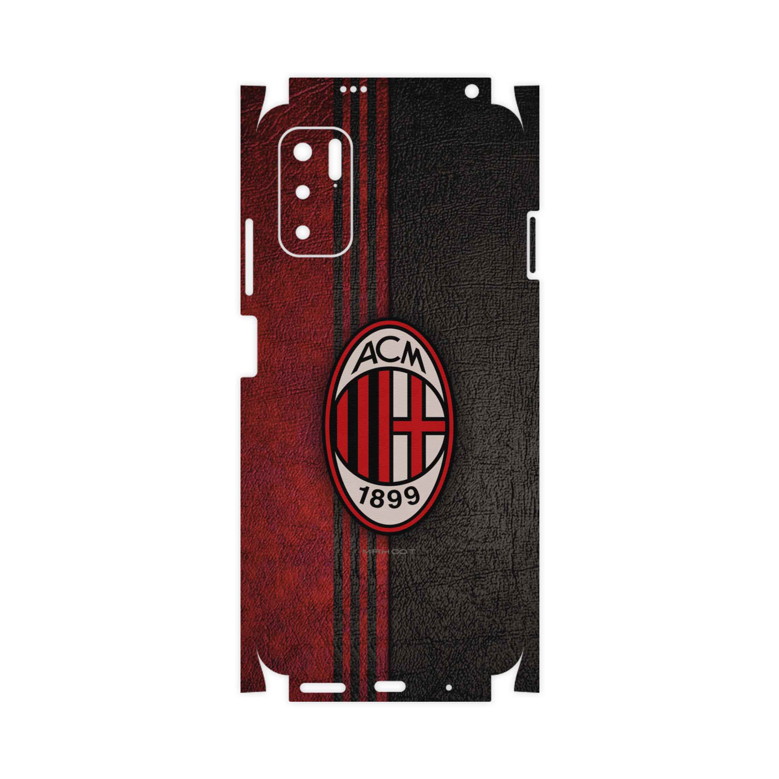 برچسب پوششی ماهوت مدل AC-Milan-FullSkin مناسب برای گوشی موبایل شیائومی Redmi Note 10 5G