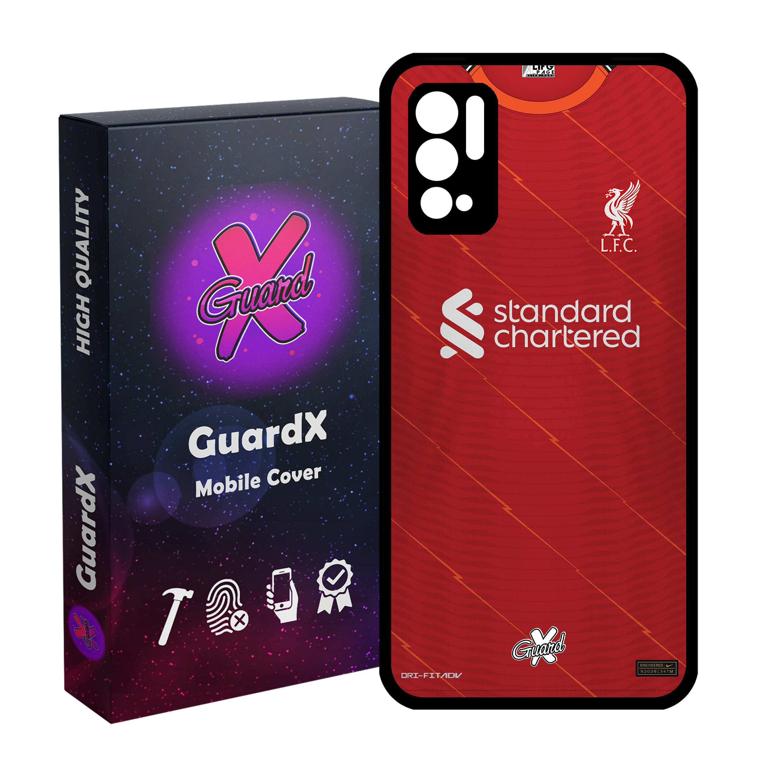 کاور گارد ایکس طرح لیورپول مدل CHL50381 مناسب برای گوشی موبایل شیائومی Redmi Note 10 5G / Poco M3 Pro