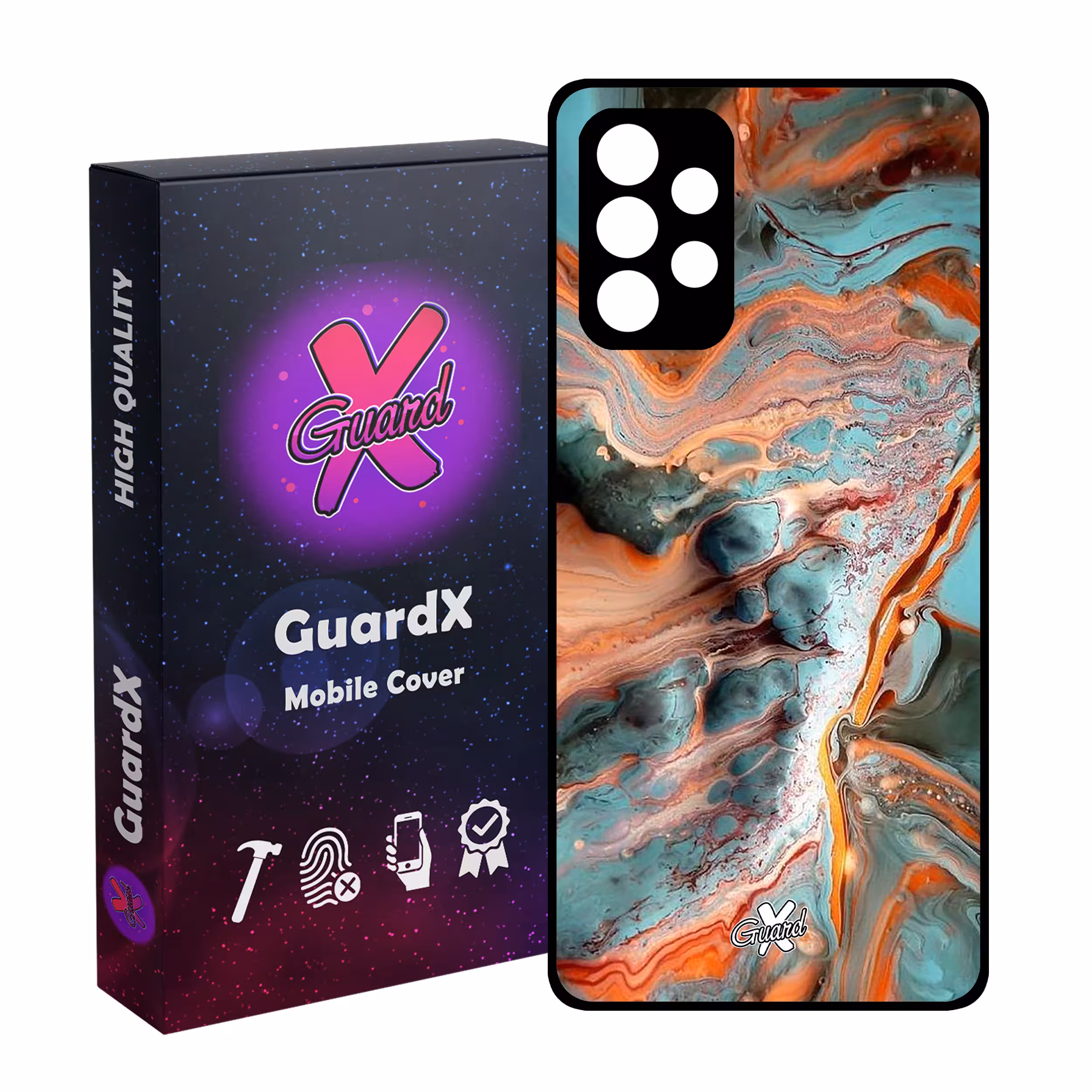 کاور گارد ایکس طرح ماربل مدل Glass10281 مناسب برای گوشی موبایل سامسونگ Galaxy A53