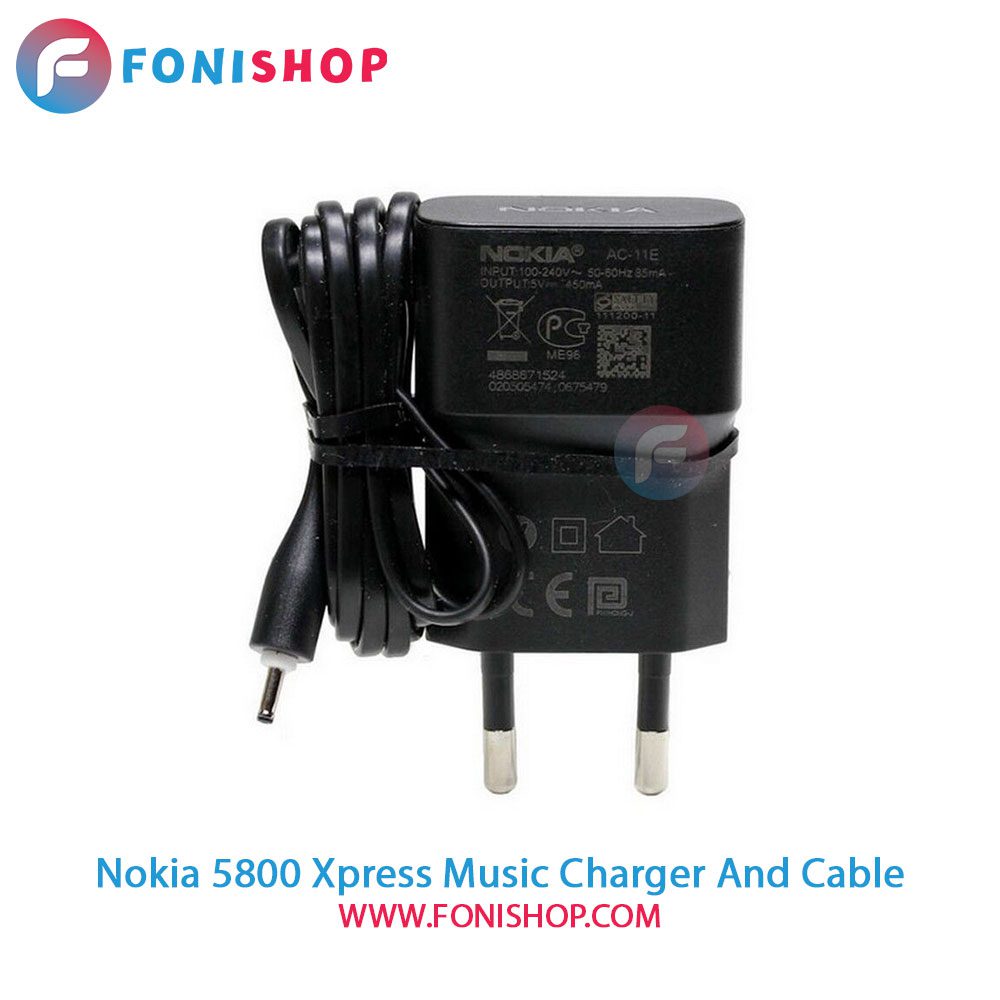 کابل و شارژر اصلی نوکیا Nokia 5800 Xpress Music