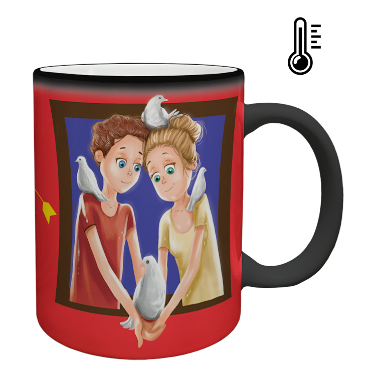 ماگ حرارتی مدل عاشقانه کد 168