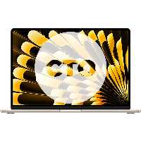 مک بوک ایر 15 اینچ 2024 سری M3 کاستوم پردازنده 8core - 10core حافظه رم 24 گیگابایت هارد 256 گیگابایت استارلایت Z1BT00068 - Hiapple.ir