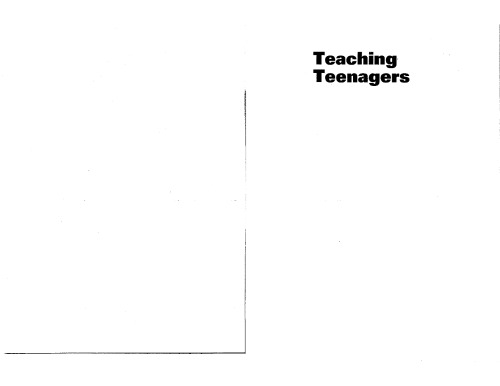 خرید و دانلود نسخه کامل کتاب Teaching Teenagers: Model Activity Sequences for Humanistic Language Learning (Pilgrims Longman Resource Books)
