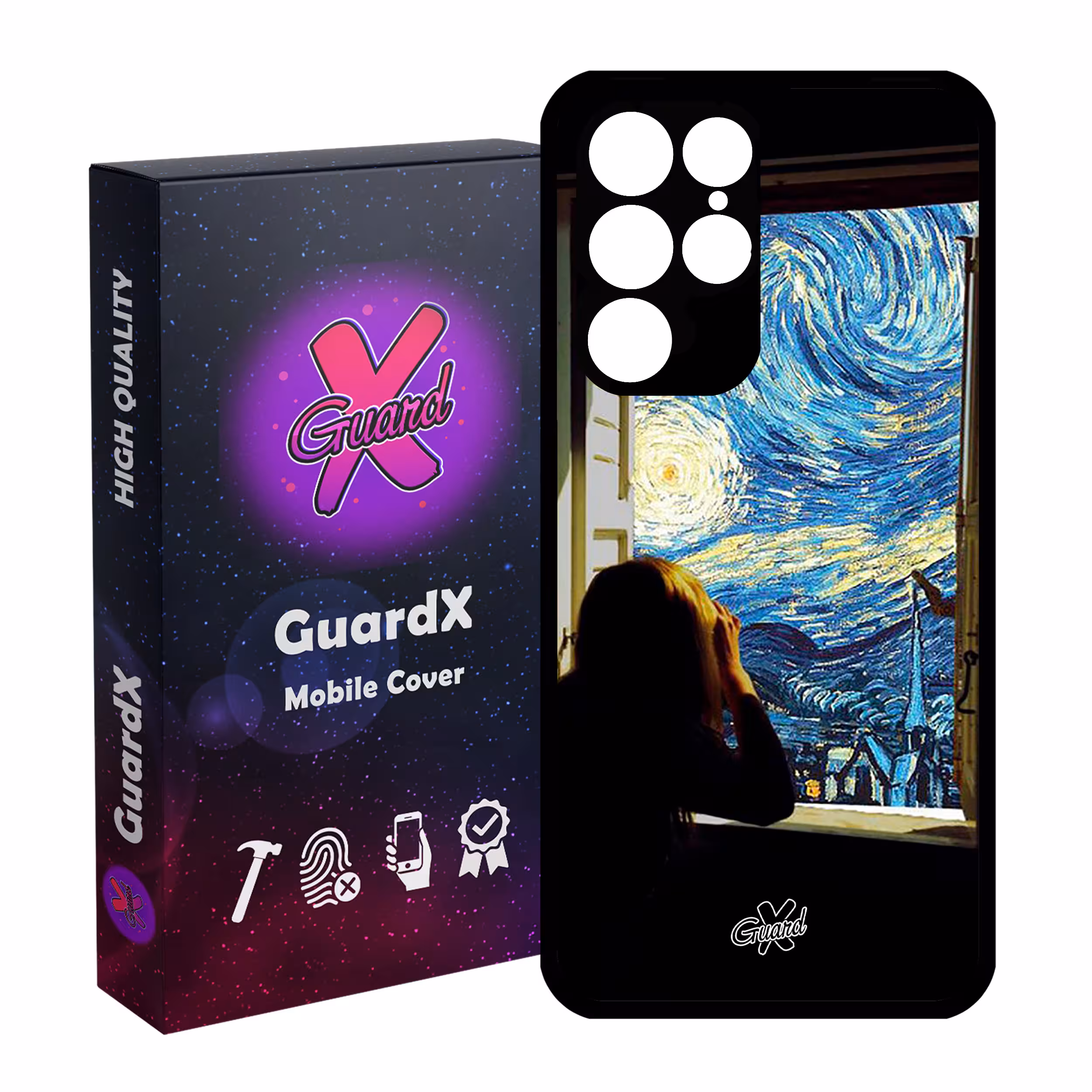 کاور گارد ایکس طرح Art مدل Glass10268 مناسب برای گوشی موبایل سامسونگ Galaxy S22 Ultra