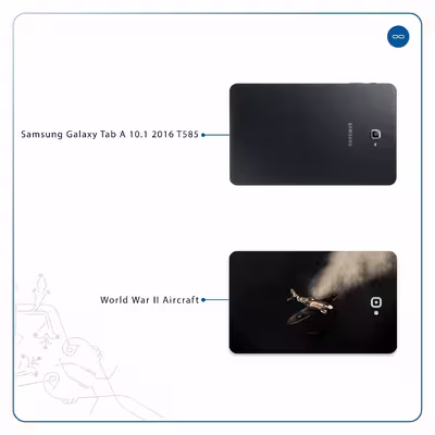 برچسب پوششی ماهوت مدل World War II Aircraft مناسب برای تبلت سامسونگ Galaxy Tab A 10.1 2016 T585