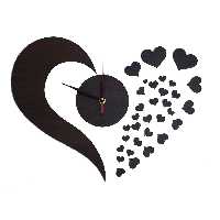 ساعت دیواری دکونوشاپ طرح قلب 