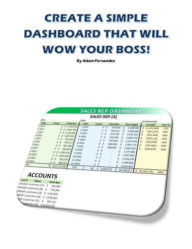 خرید و دانلود نسخه کامل کتاب Create A Simple Dashboard That Will WOW Your Boss!!