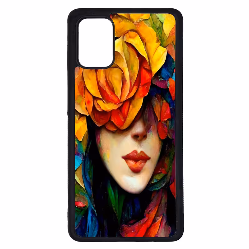 کاور طرح نقاشی چهره کد G-043 مناسب برای گوشی موبایل سامسونگ Galaxy A71 | دیجی قاب دونی
