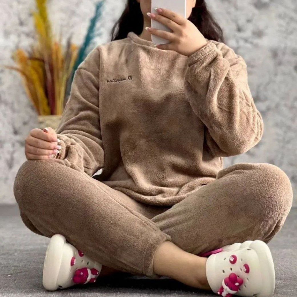 ست تدی تیشرت شلوار تدی زنانهگرم