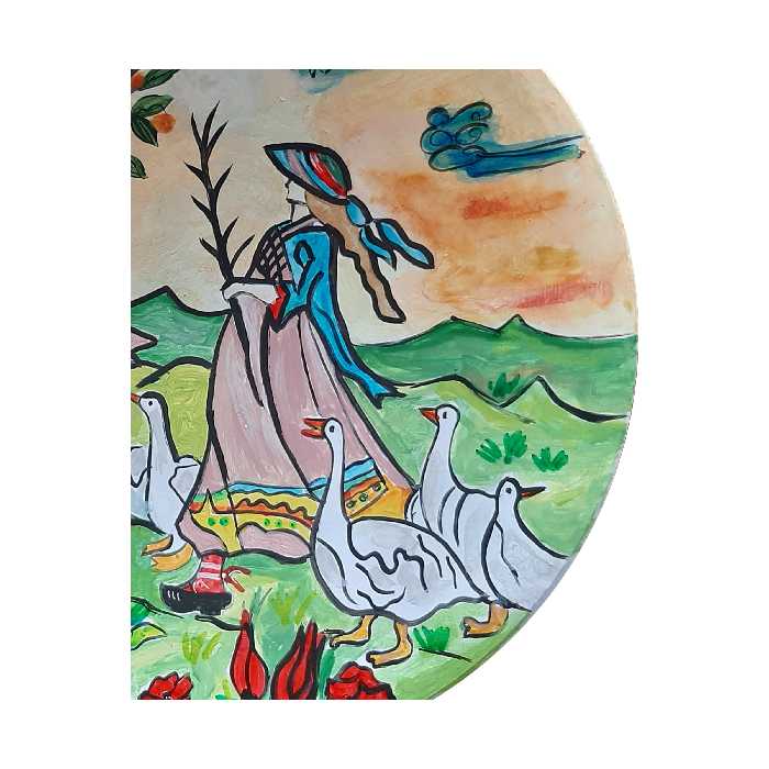  بشقاب دیوارکوب سفالی کد D70-S25