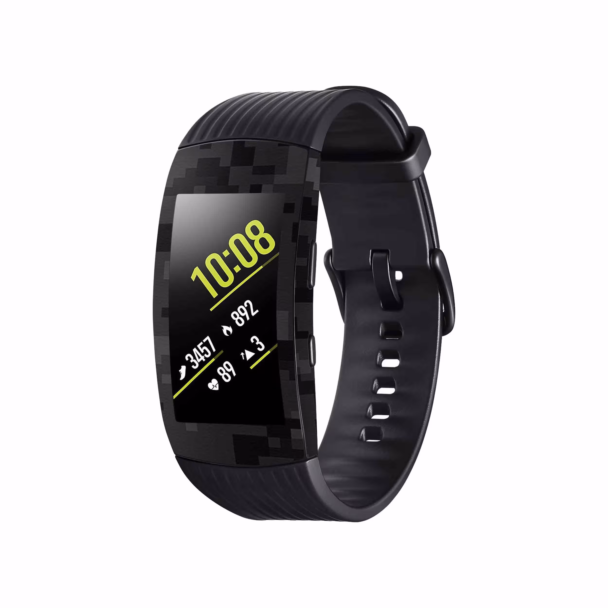 برچسب ماهوت طرح Night-Army-Pixel مناسب برای ساعت هوشمند سامسونگ Galaxy Gear Fit 2 Pro