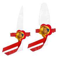 ست کارد و کفگیر سرو کیک مدل پت و مت مجموعه 2 عددی