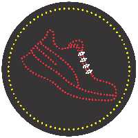 تابلو ال ای دی آیاز طرح کفش کد 261