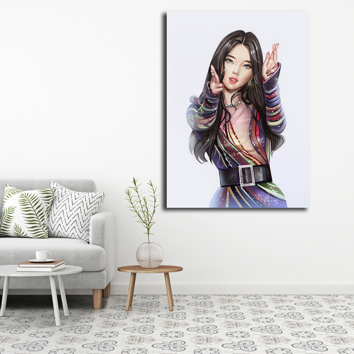 تابلو شاسی مدل blackpink fanart کد 55