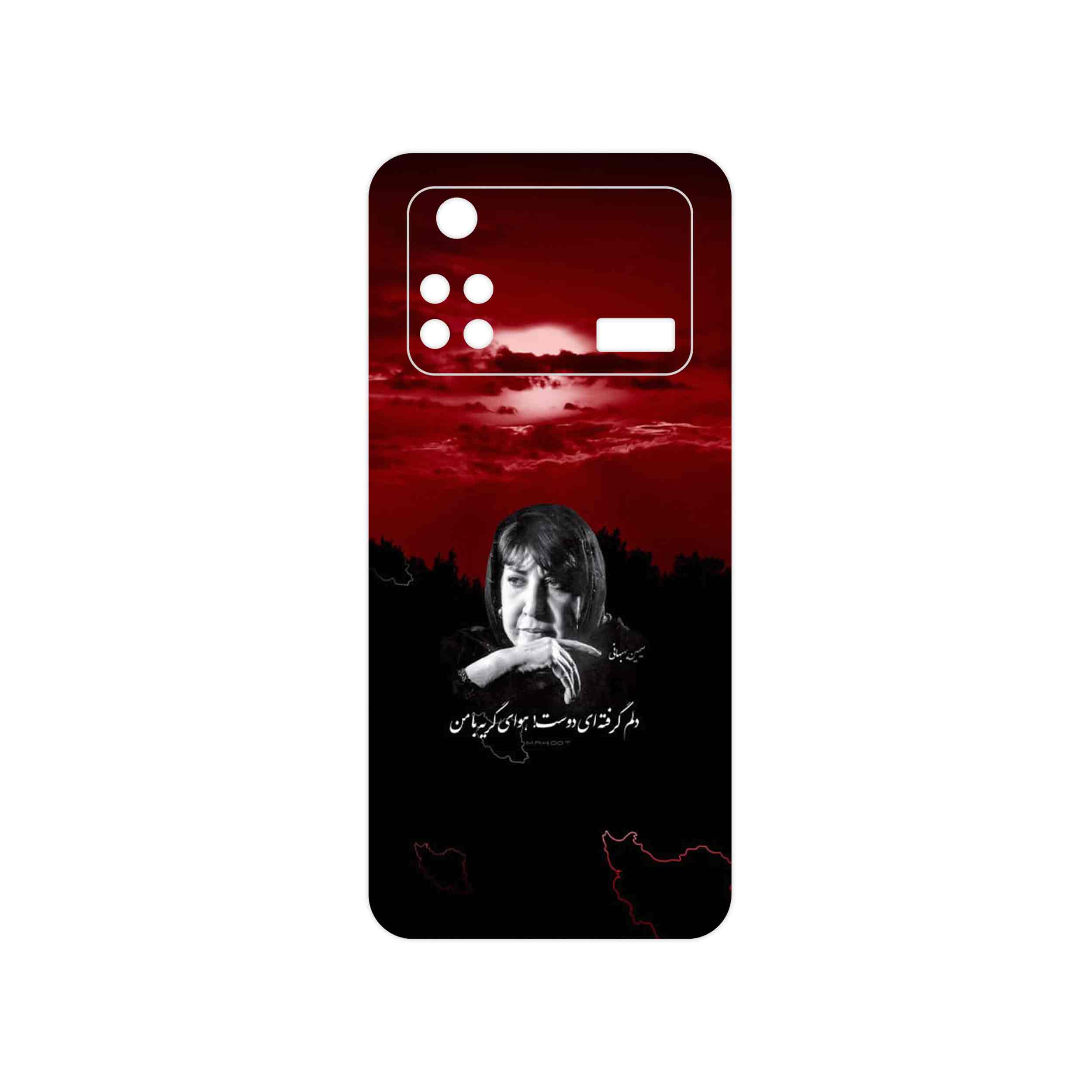 برچسب پوششی ماهوت مدل Simin Behbehani مناسب برای گوشی موبایل شیائومی Poco M4 Pro 4G
