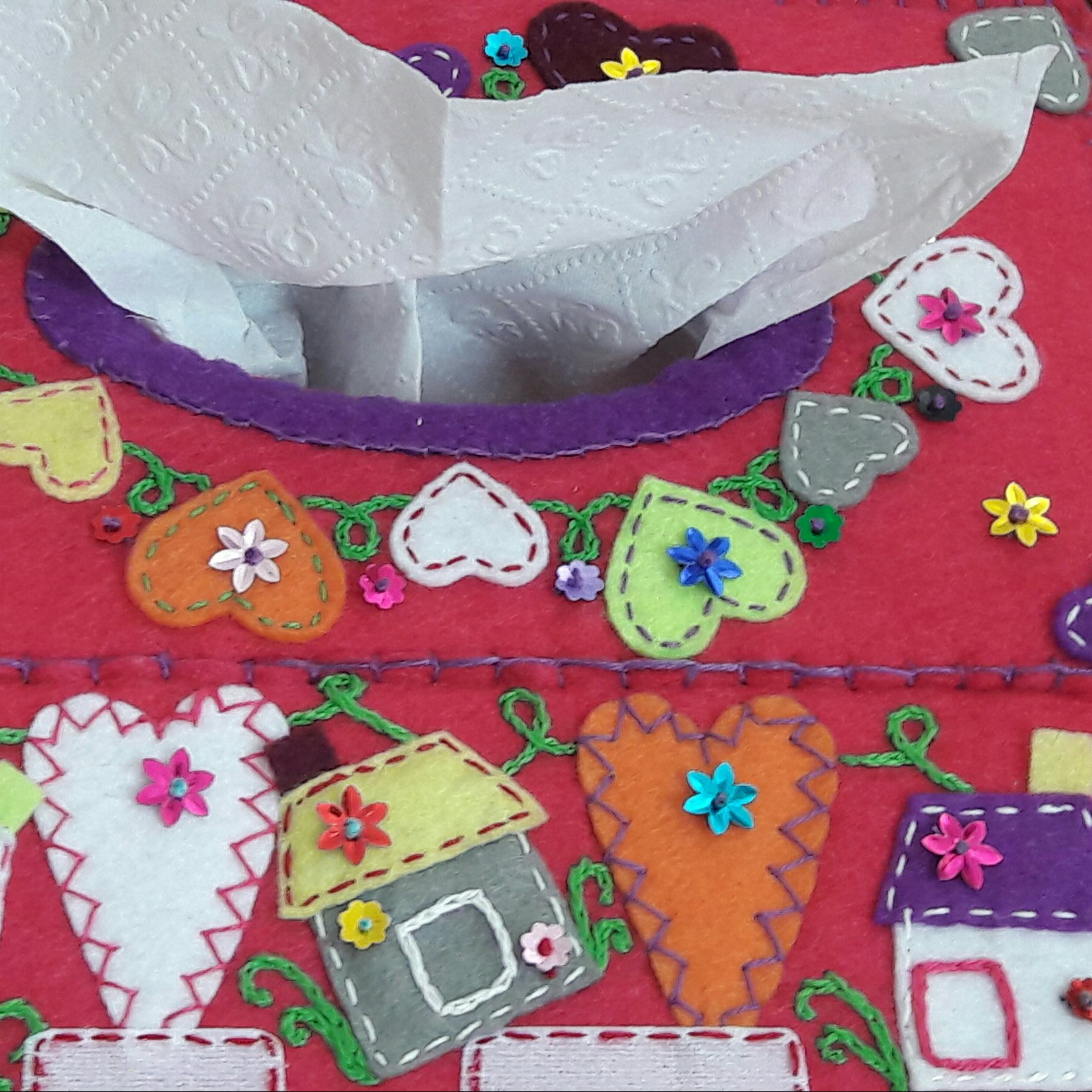 جای دستمال کاغذی  نمدی 