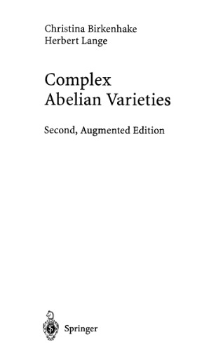 خرید و دانلود نسخه کامل کتاب Complex Abelian Varieties