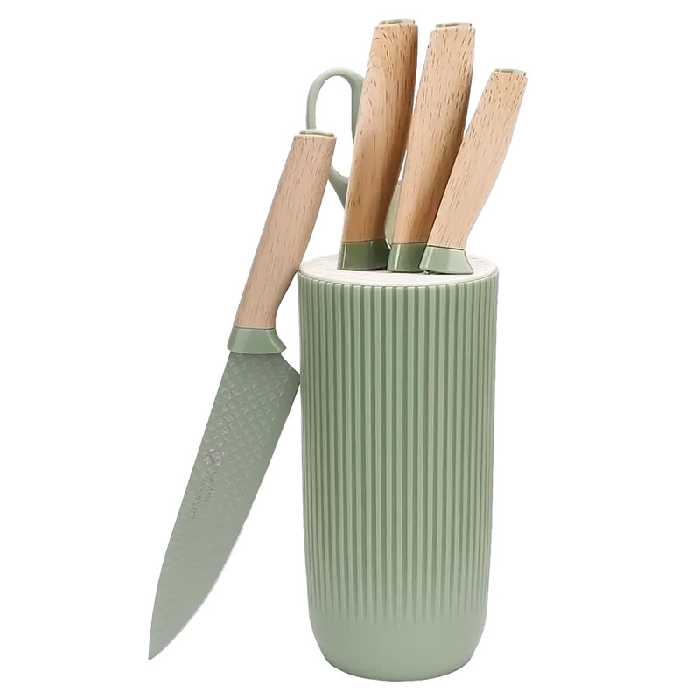 سرویس چاقو آشپزخانه 6 پارچه سی اند ای مدل NONSTICK | کالا مکس