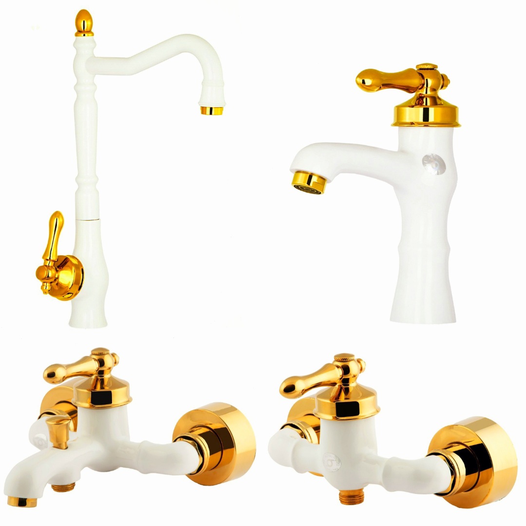 ست شیرالات رز مدل ویکتوریا مجموعه 4 عددی