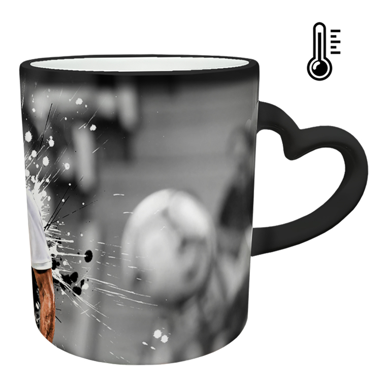 ماگ حرارتی مدل دسته قلبی طرح رونالدو کد 175