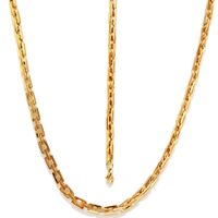 زنجیر و دستبند آجری استیل رنگ ثابت STAINLESS STEEL