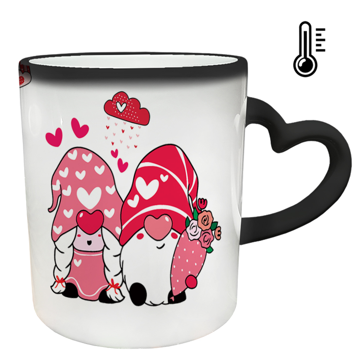 ماگ حرارتی مدل دسته قلبی طرح عاشقانه کد 110