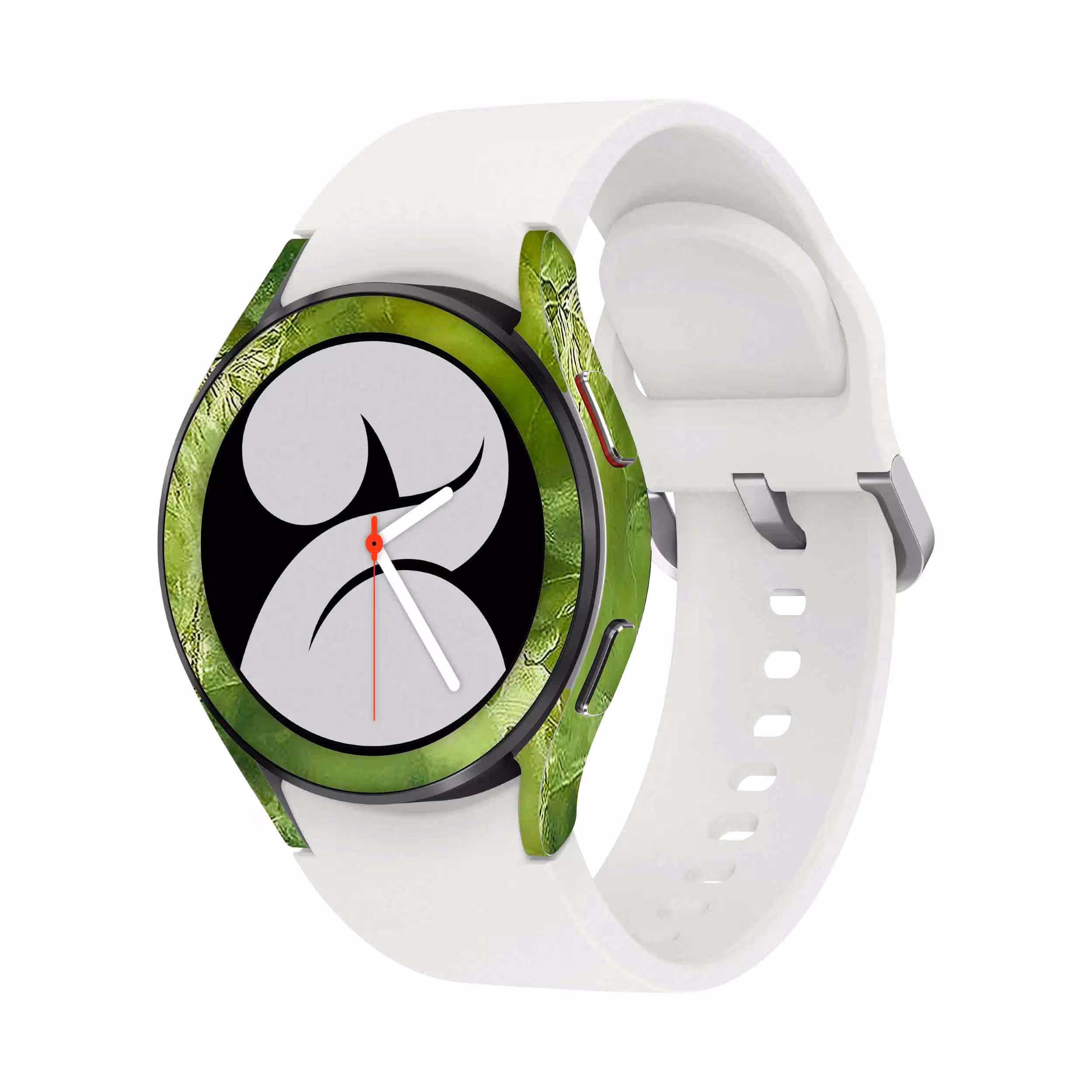 برچسب ماهوت طرح Green Crystal Marble مناسب برای ساعت هوشمند سامسونگ Watch4 40mm