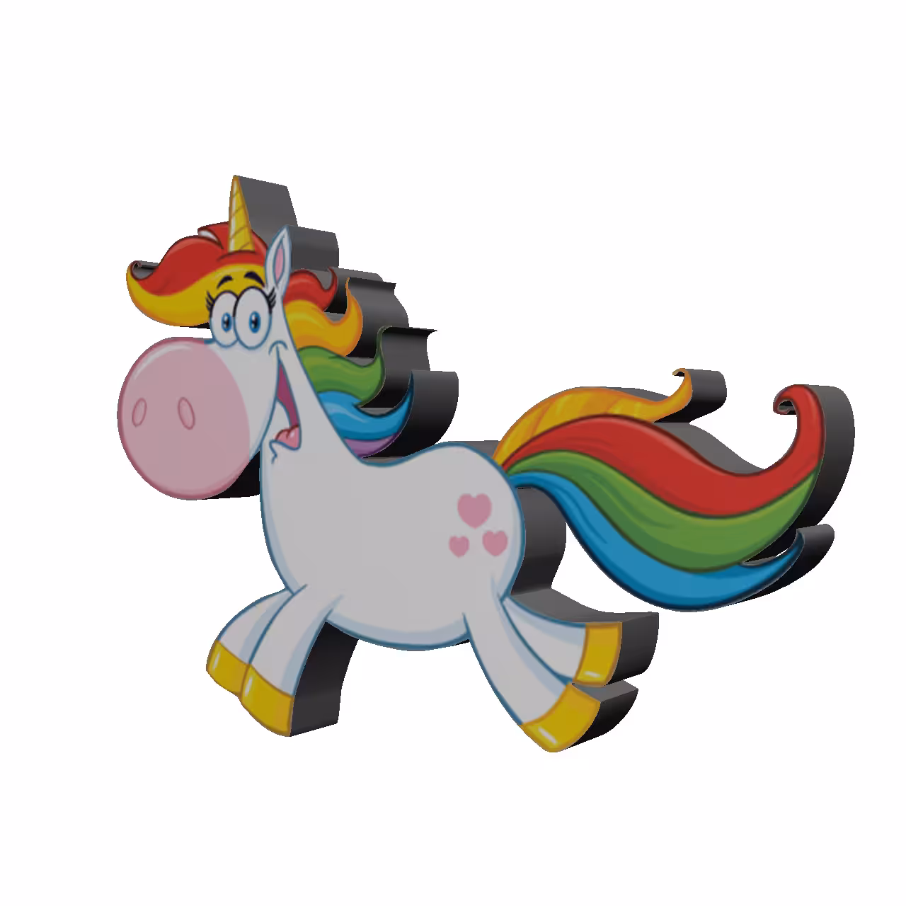 استیکر اسب تک شاخ مدل Unicorn17
