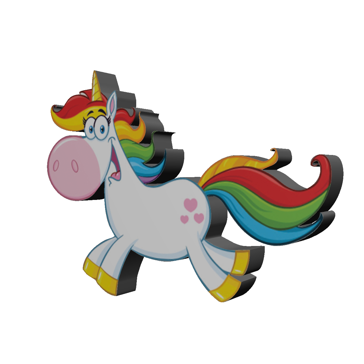 استیکر اسب تک شاخ مدل Unicorn17