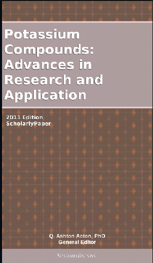 خرید و دانلود نسخه کامل کتاب Potassium compounds : advances in research and application : ScholarlyPapers - Pdf