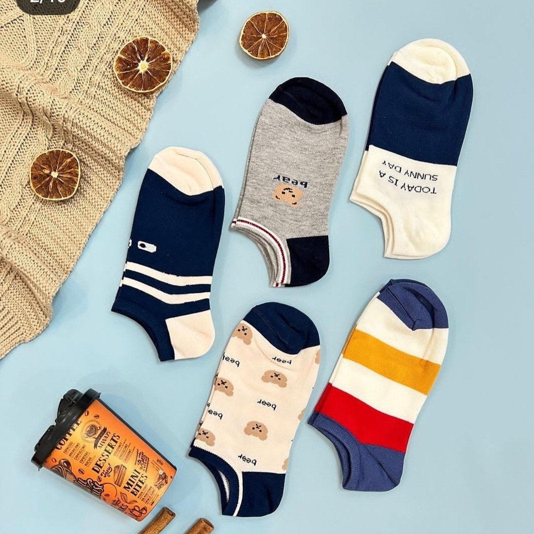 جوراب مچی طرح bear-پک 12تایی