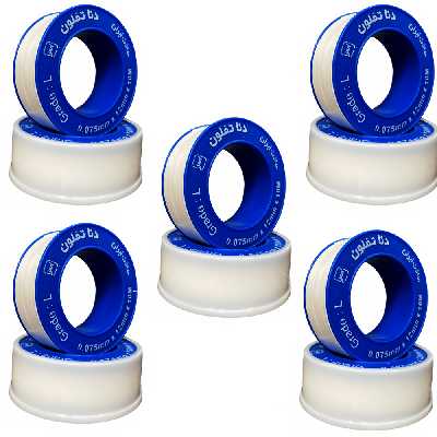  نوار تفلون دنا تفلون مدل استاندارد 10M کد D1 بسته 5 عددی