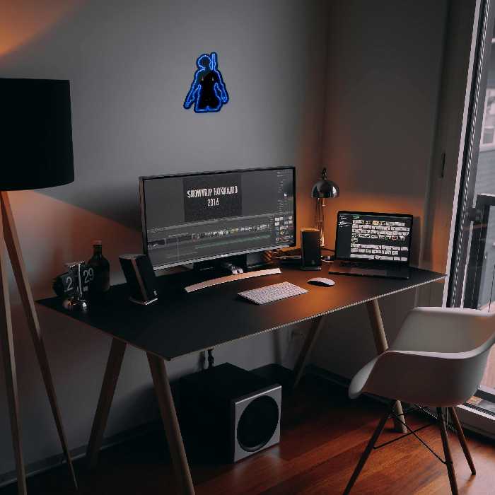 چراغ دیواری نئون دیزاین مدل Pubg-BL_BL