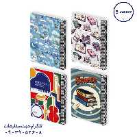 دفتر 150 خطی جلد سخت فنری 246 (20) الیپون