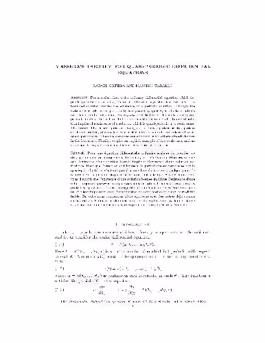 خرید و دانلود نسخه کامل کتاب Masseras theorem for quasi-periodic differential equations