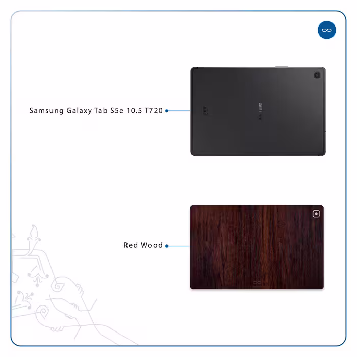 برچسب پوششی ماهوت مدل Red-Wood مناسب برای تبلت سامسونگ Galaxy Tab S5e 10.5 2019 T720