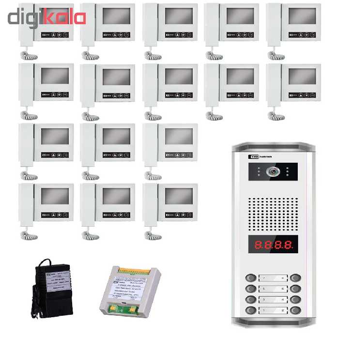 درب بازکن تصویری تک نما مدل D43-16V مجموعه 17 عددی