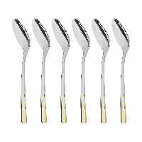 قاشق مربا خوری ناب استیل مدل فلورانس بسته 6 عددی