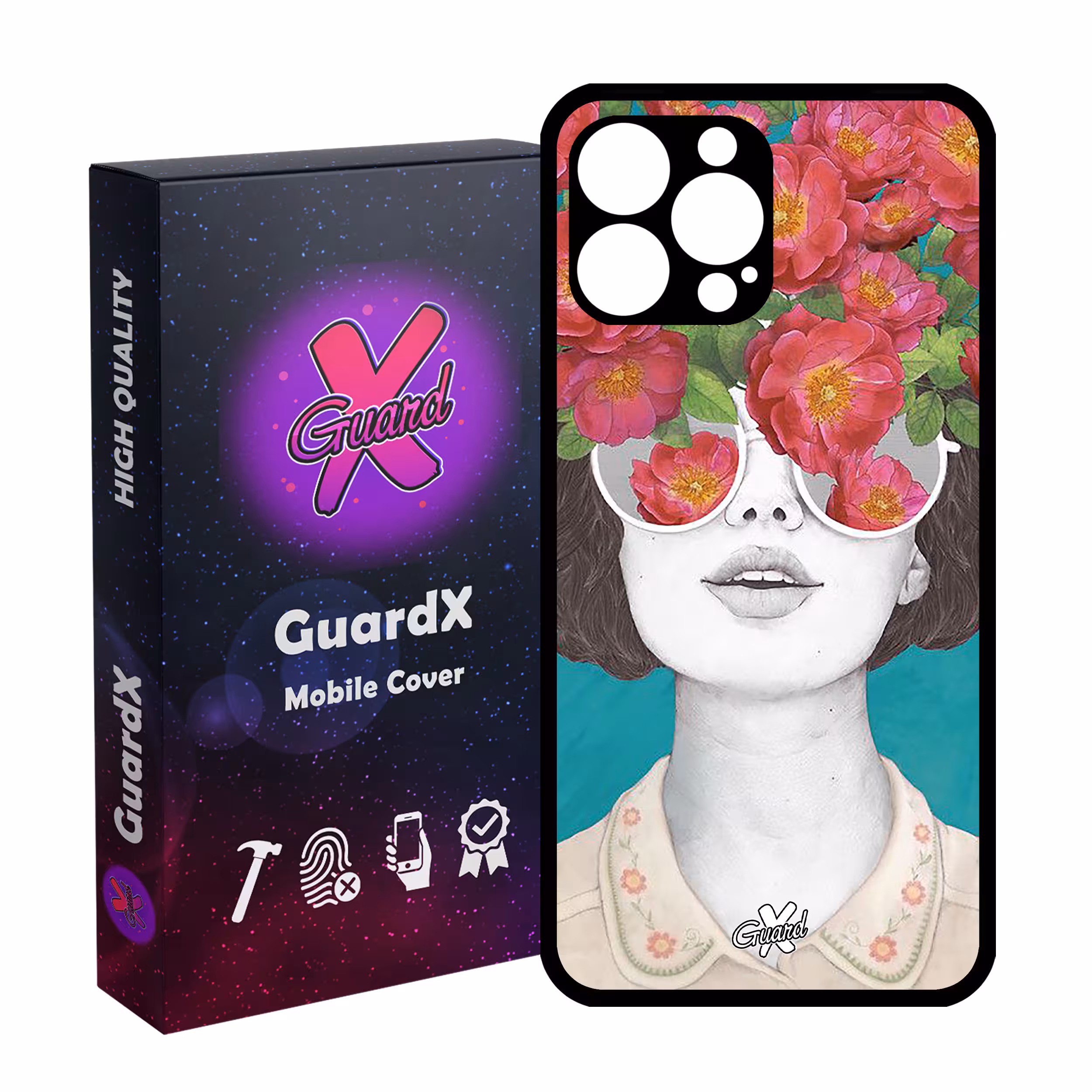 کاور گارد ایکس طرح Girl مدل Glass10148 مناسب برای گوشی موبایل اپل iPhone 13 Pro Max