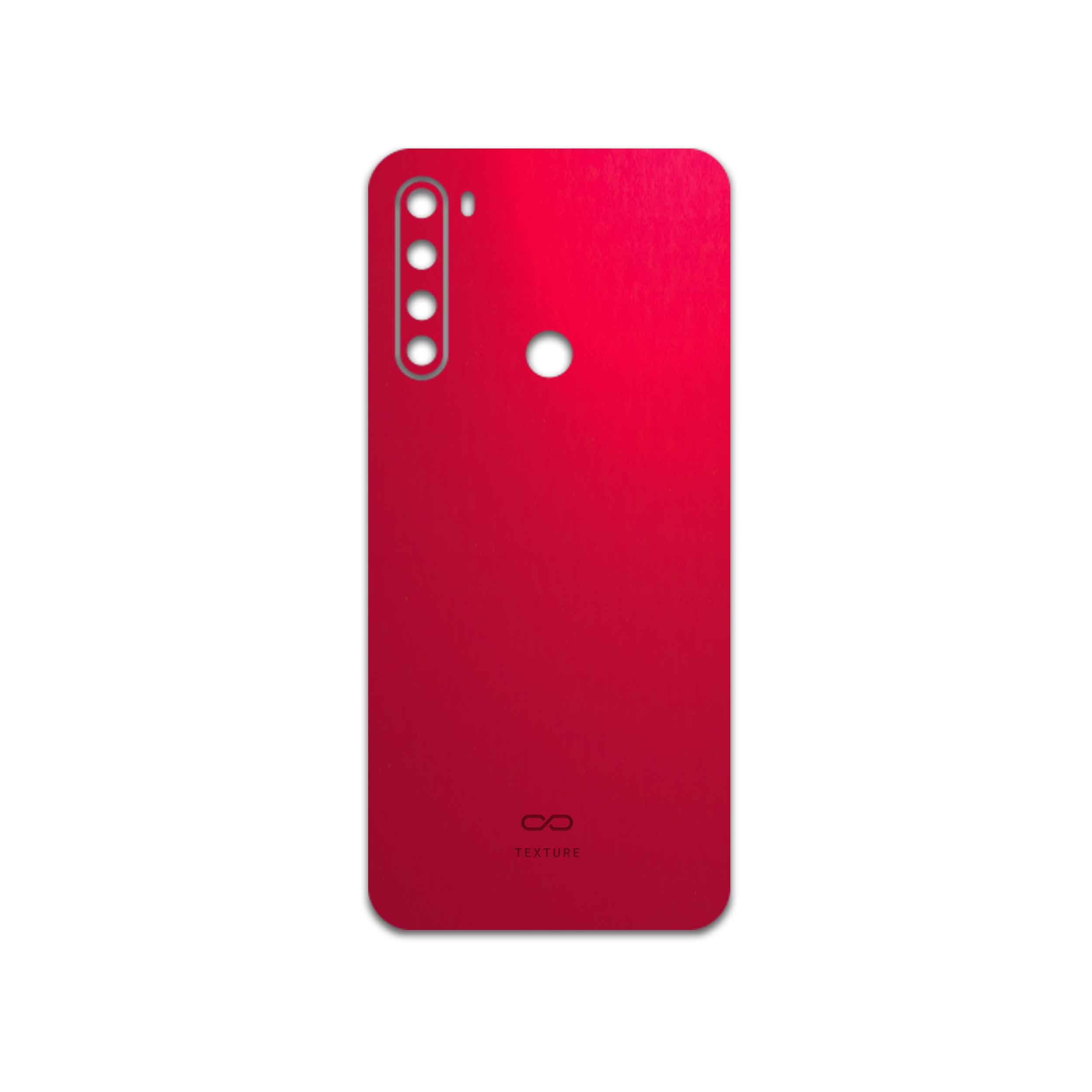 برچسب پوششی ماهوت مدل Matte-Warm-Red مناسب برای گوشی موبایل شیائومی Redmi Note 8 2021