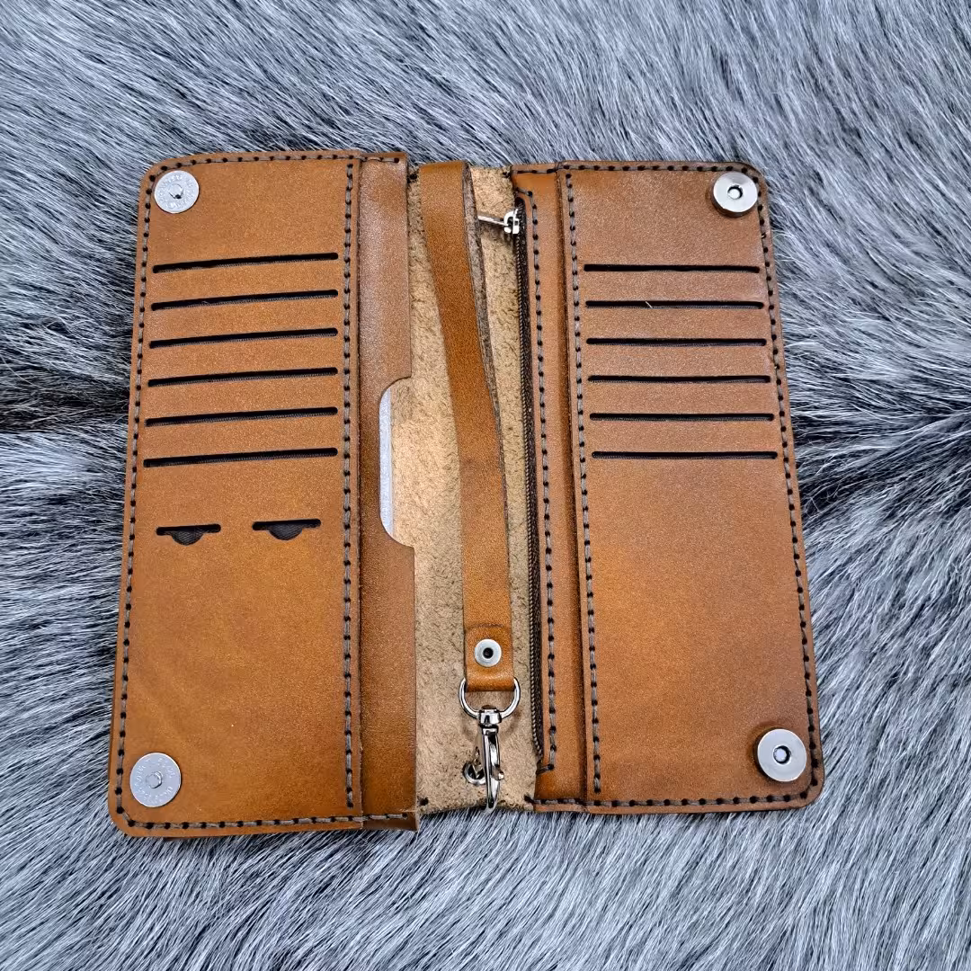کیف پول کتی(چرم طبیعی دستدوز)