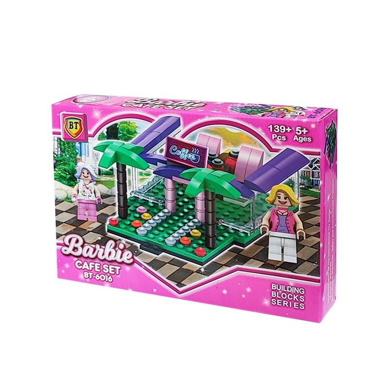 لگو ساختنی BT مدل باربی طرح کافی شاپ چند رنگ