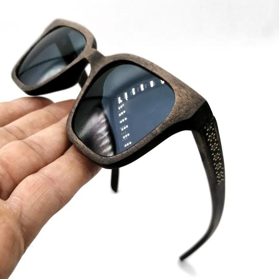 عینک دستساز با چوب چندلایه ، خاتم ( UV400 و Polar ) زنانه و مردانه